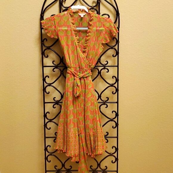 LILLY PULITZER Driscoll Print Wrap Dress - Size 2 - Picture 1 of 10